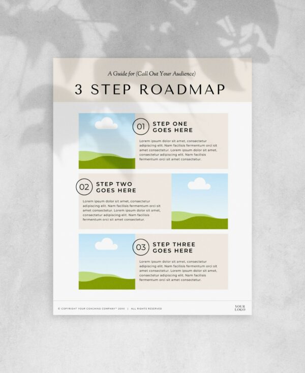 3 Step Road Map Template