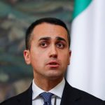 Russian Foreign Minister Lavrov and his Italian counterpart Di Maio attend a news conference in Moscow