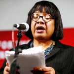 FILE PHOTO: Britain’s Shadow Home Secretary Diane Abbott speaks during a final general election campaign event in London