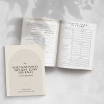 Monthly Motivational Weight Loss Journal for Women